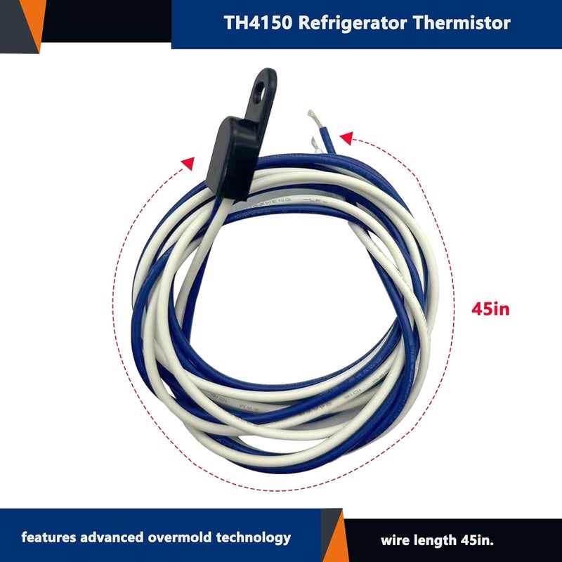 XMXZYX ثرمستور ثلاجة TH4150 (بديل 4204150 لثلاجة/فريزر Sub-Zero ثرموستات حساس درجة الحرارة نموذج متوافق 4204150S 3014350) - Image 3